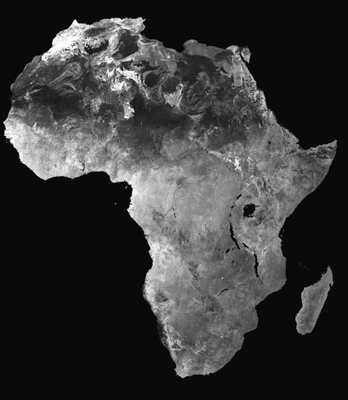Satellite Map of Africa